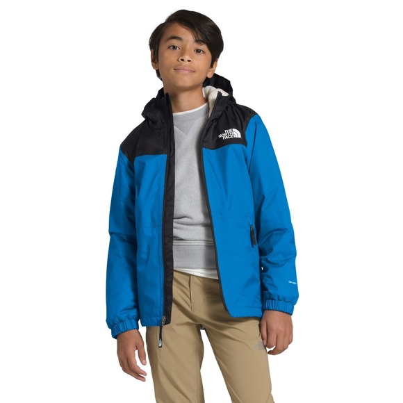 THE NORTH FACE Boys' Warm Storm Waterproof Rain Jacket, Clear Lake Blue, Size L - Picture 1 of 4